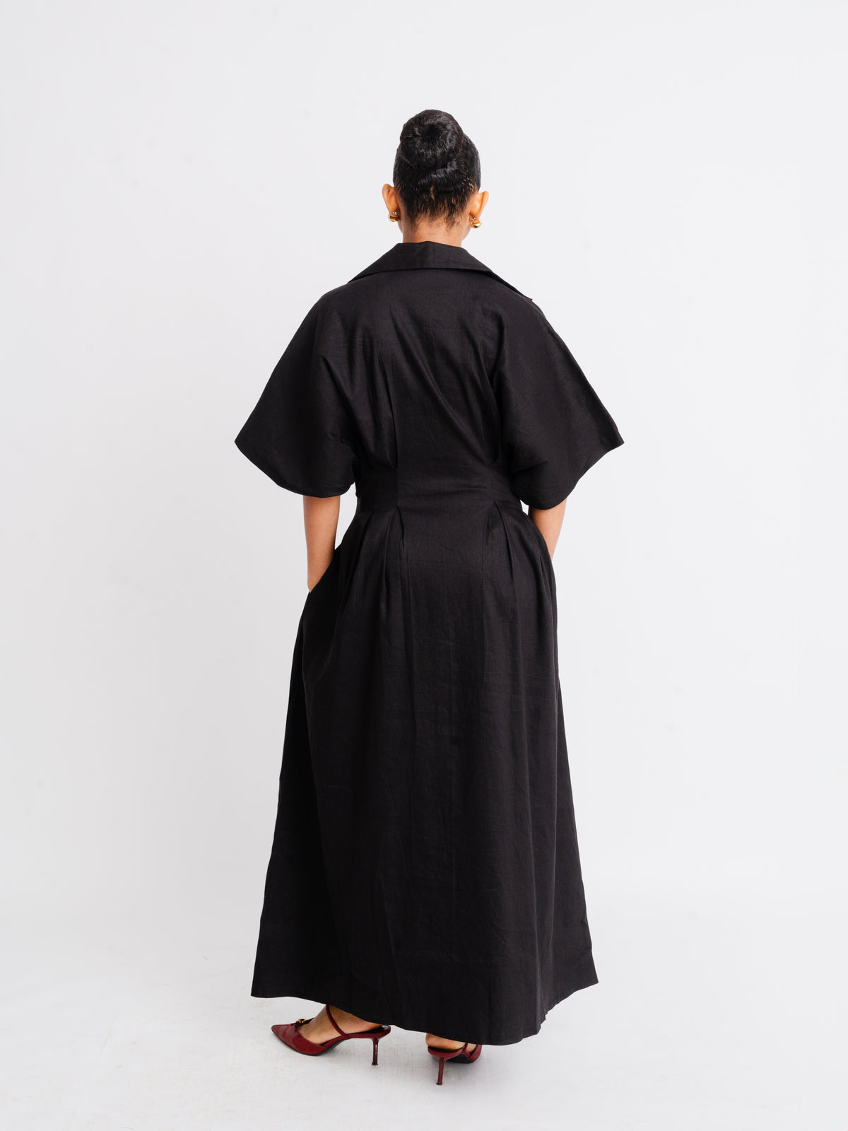 Linen Button-down Dress