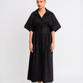 Linen Button-down Dress