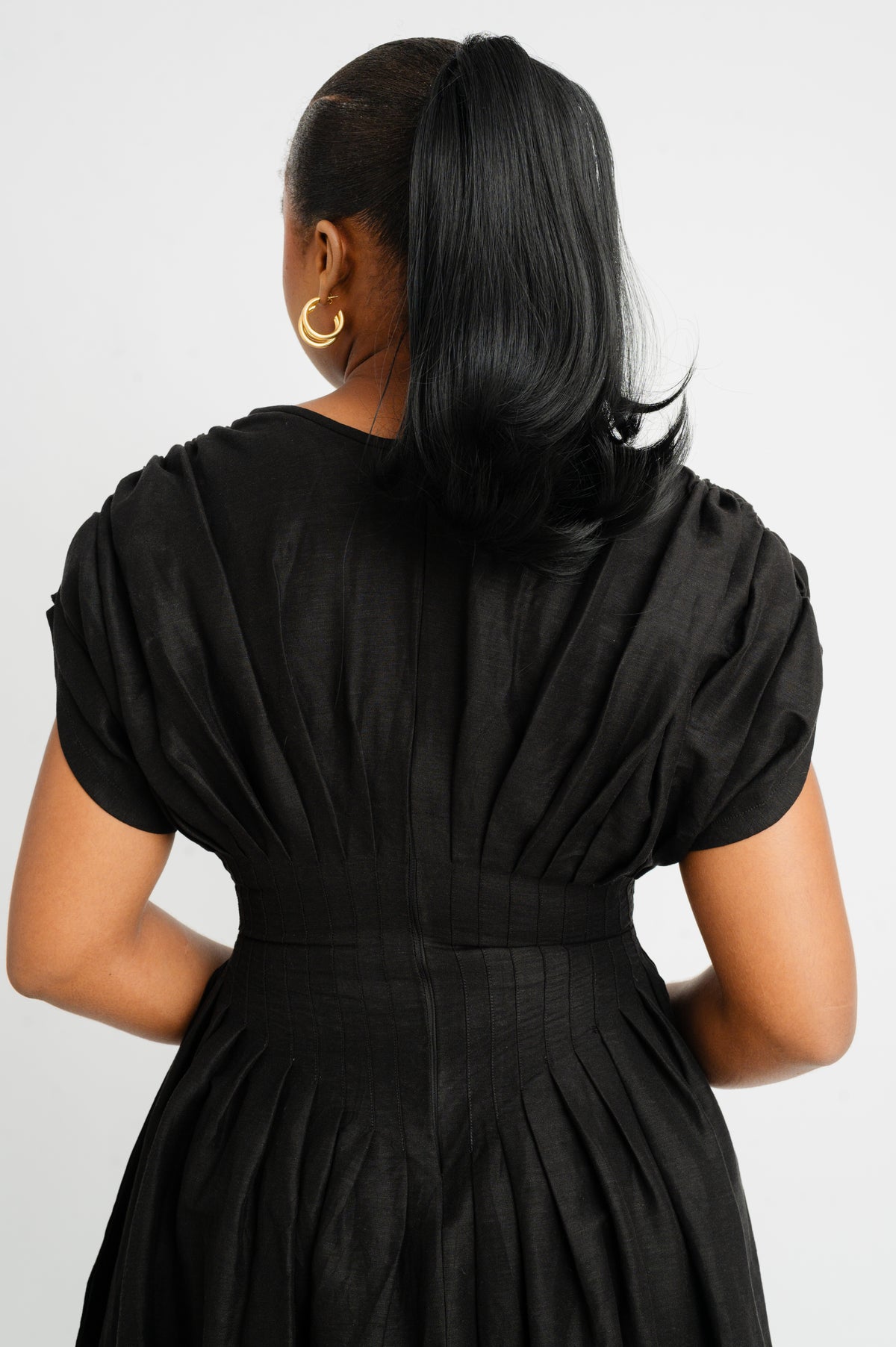 Detailed Linen Dress